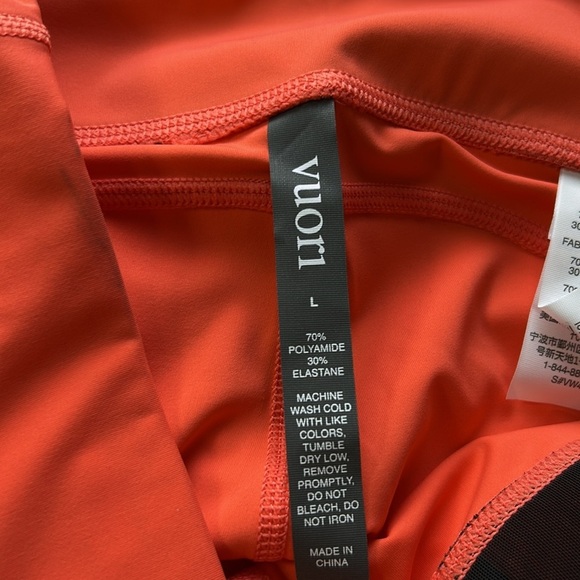 VUORI Stride Legging Pomelo Womens Performance High Rise Sz L NEW - Picture 13 of 13